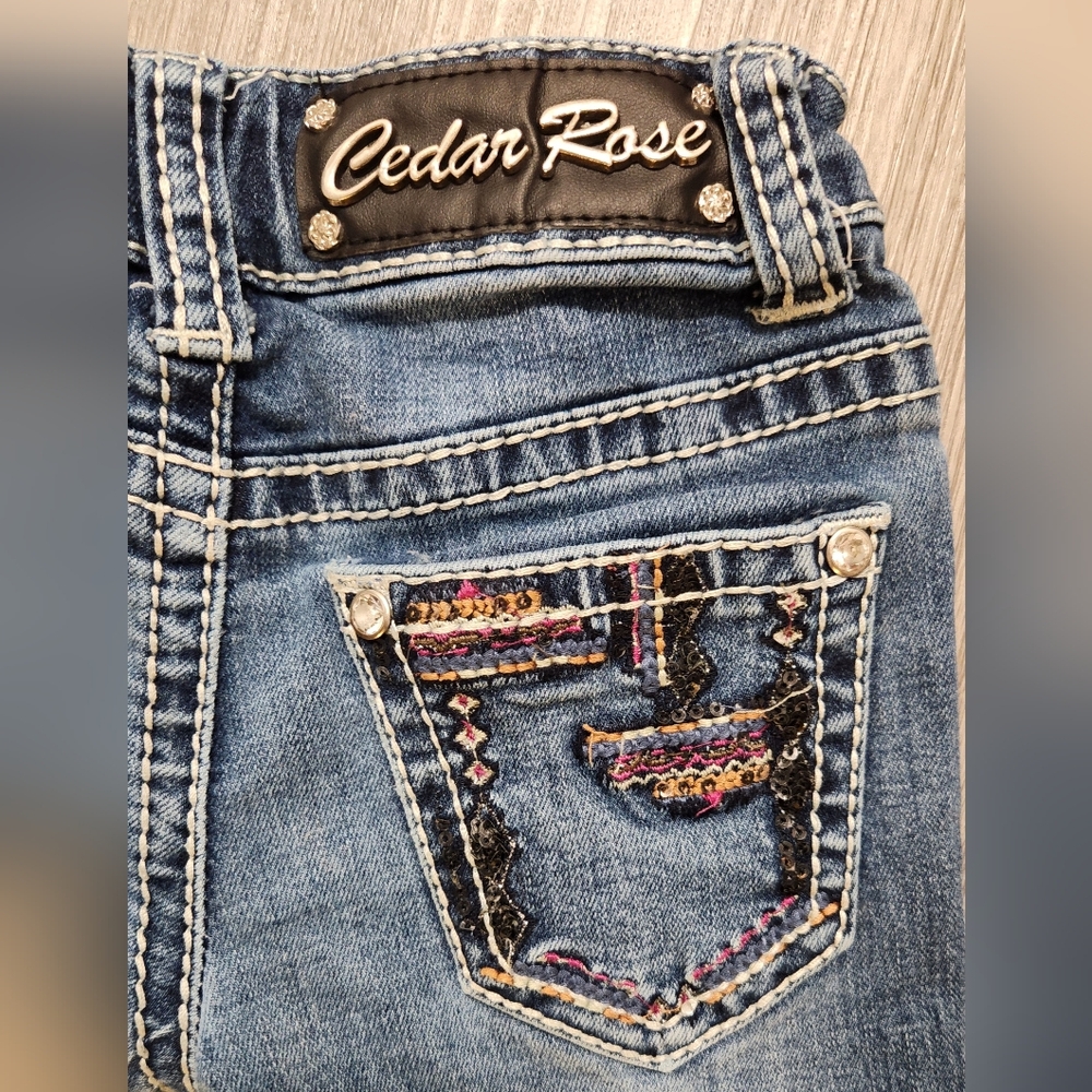 Cedar Rose Kids Bootcut Jeans , Size 4